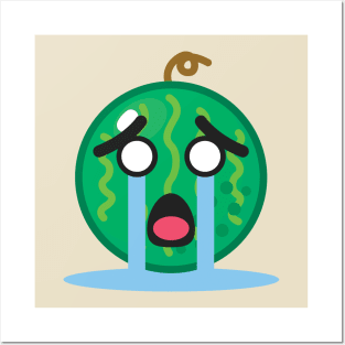 Sad Watermelon Posters and Art